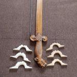 #156 Gusle bow - sword with carving