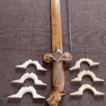 #156 Gusle bow - sword with carving
