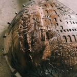 #107 Gusle with icons (St. George, St. John) made from plum wood