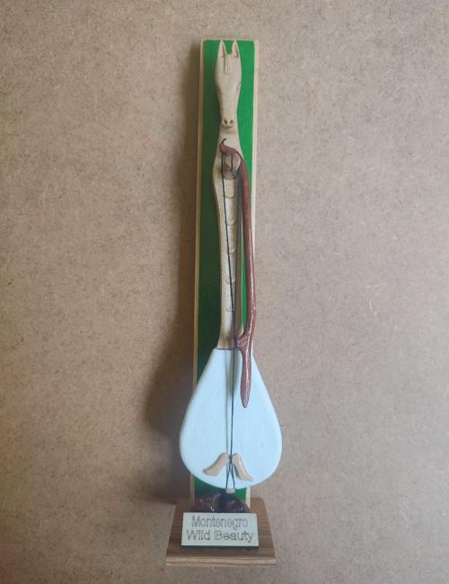 Сувенир гусле са коњем (постоље, натпис, око 30цм)