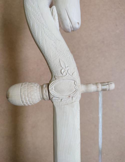 Free space for initials engraving (Gusle with eagle model #106)