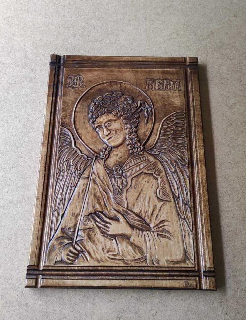 Woodcarving of St. Archangel Gabriel