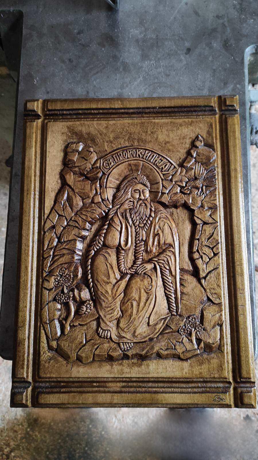 Sveti Ilija ikona - duborez
